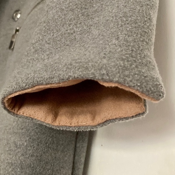 Topshop Gray Wool Coat size 0 - Picture 5 of 6